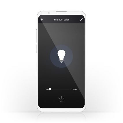 LED Dimmelhető okos izzó G125 E27/5W/230V