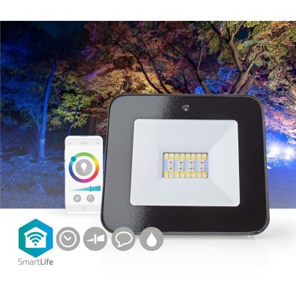 LED RGBW dimmelhető konnektoros reflektor SmartLife LED/20W/230V Wi-Fi IP65 2700-6500K