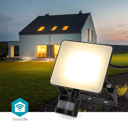 LED fényerőszabályozható reflektor mozgásérzékelővel SmartLife LED/20W/230V 3000-6500K IP44 Wi-Fi