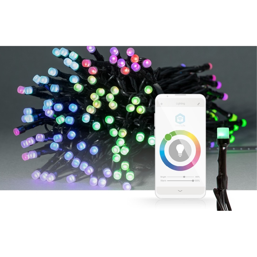 LED RGB Kültéri karácsonyi lánc 84xLED/8 funkció 13m IP65 Wi-Fi Tuya