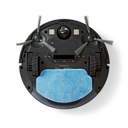 Okos robotporszívó mop funkcióval 28W/2500 mAh Wi-Fi fekete + távirányító