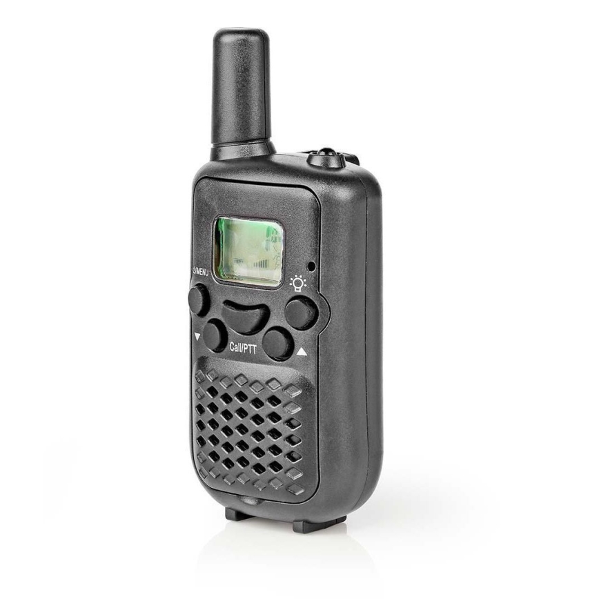 KÉSZLET 2x Walkie-talkie LED lámpával 3xAAA hatótávolság 5 km