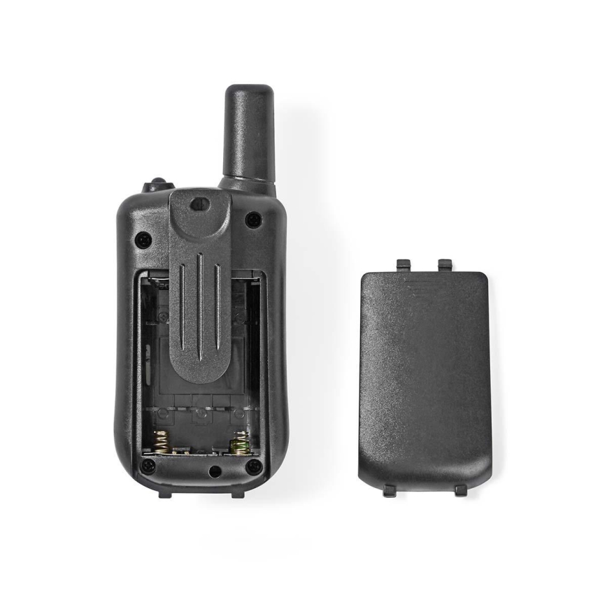 KÉSZLET 2x Walkie-talkie LED lámpával 3xAAA hatótávolság 5 km