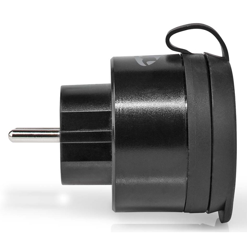 Intelligens aljzat Smartlife 3680W/230V Type E/16A Wi-Fi IP44 fekete