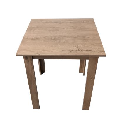 Négyzet alakú étkezőasztal LEVI sonoma tölgy
