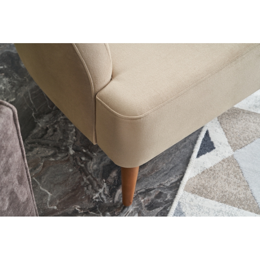 NEKO krémszínű füles fotel