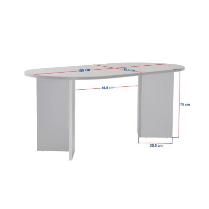 NEL étkezőasztal 180x90 cm bézs