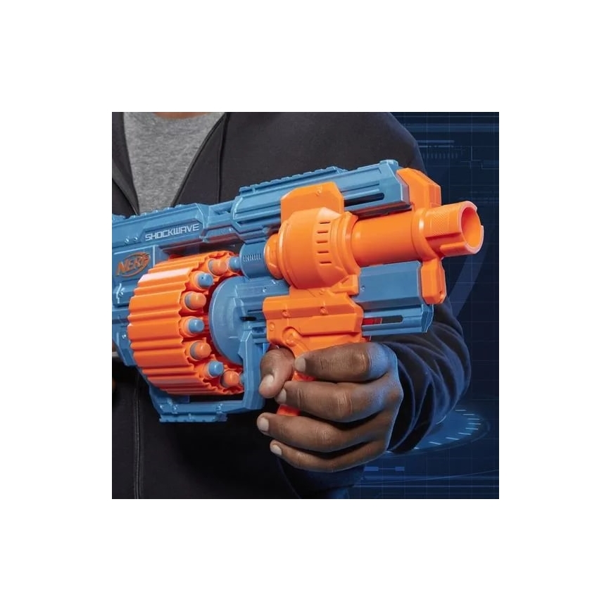 Nerf - Gyermek puska Elite 2.0 Shockwave RD-15 Blaster kiegészítőkkel