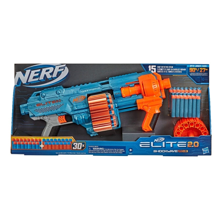 Nerf - Gyermek puska Elite 2.0 Shockwave RD-15 Blaster kiegészítőkkel