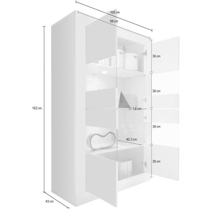NERILA fehér komód