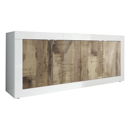 NERILA komód fehér/barna