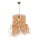 NESS kábelen függesztett csillár, raffia kivitel, 1xE27/40W/230V