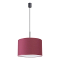 NEVIA kábeles függőlámpa 1xE27/15W/230V, átmérő 40 cm, piros