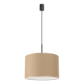 NEVIA kábelre függesztett csillár 1x E27/15W/230V, átmérő 40 cm, taupe