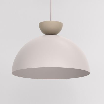 NEVIS függőlámpa kábellel 1xE27/15W/230V Ø 38 cm krémszínű