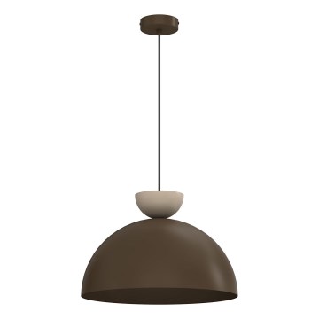NEVIS kábeles függeszték 1xE27/15W/230V, átm. 38 cm, barna