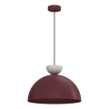 NEVIS kábeles függőlámpa 1xE27/15W/230V, átm. 38 cm, bordó