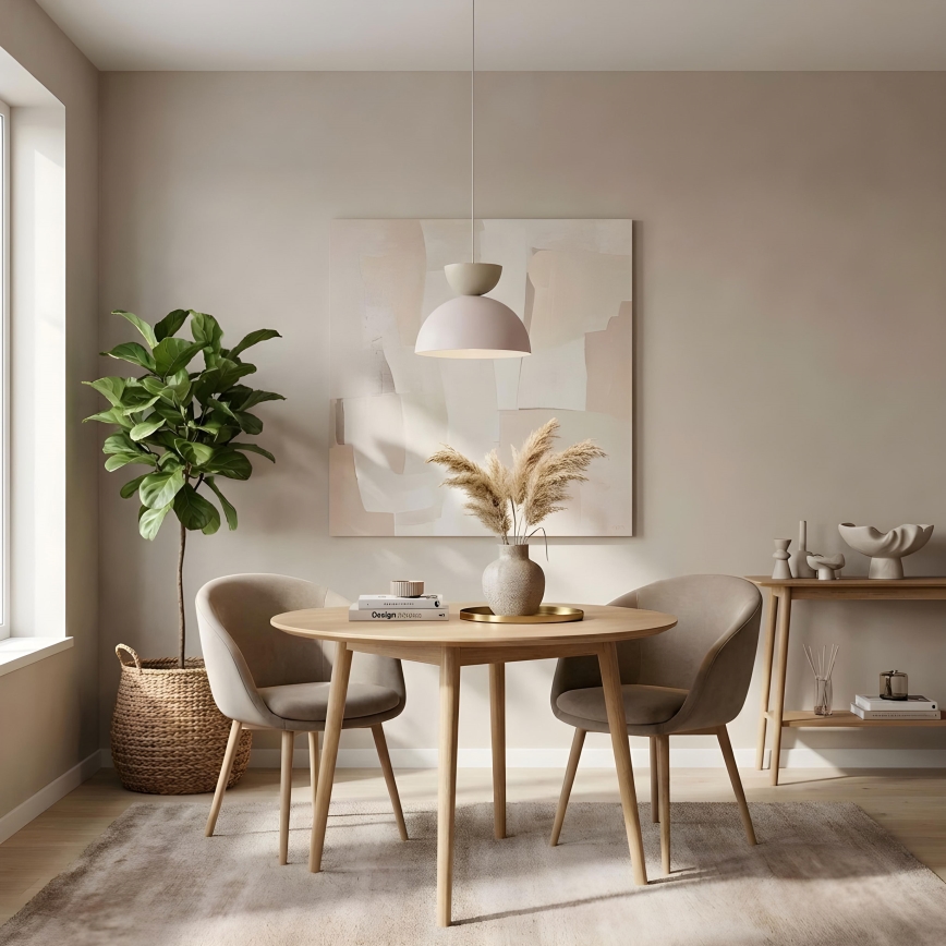 NEVIS zsinóros csillár 1xE27/15W/230V, átmérő 29 cm, krémszínű