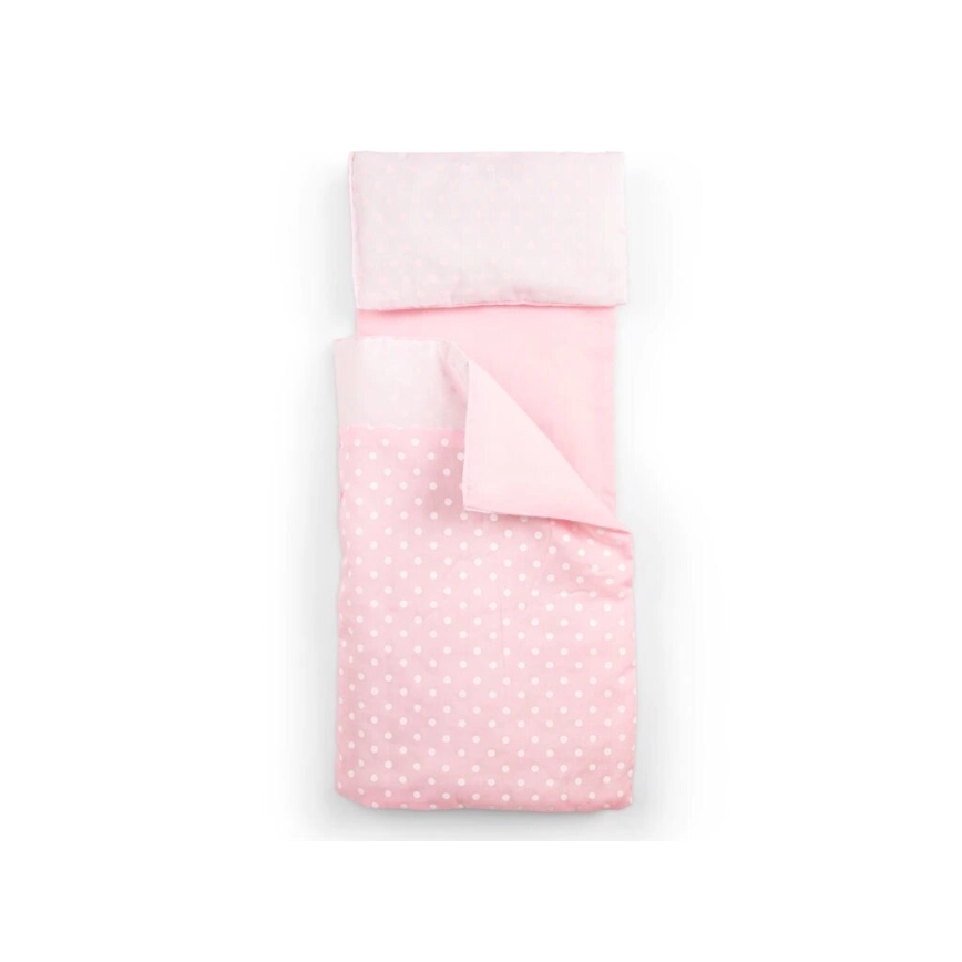 New Classic Toys - Fa ágy játékbabáknak rózsaszín