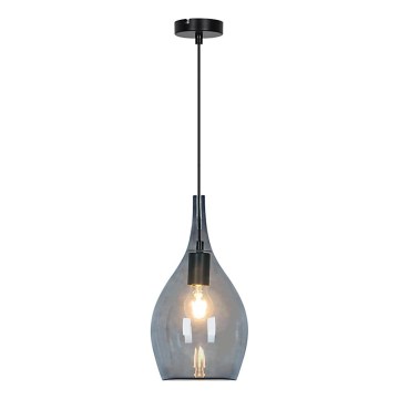 NEXT kábeles függőlámpa 1xE27/40W/230V, füstszínű fekete