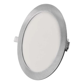 NEXXO LED beépíthető mennyezeti lámpatest LED/18W/230V 3000/3500/4000K ezüst, átm. 22,5 cm