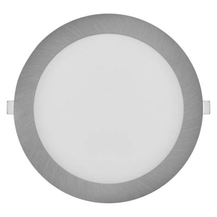 NEXXO LED beépíthető mennyezeti lámpatest LED/18W/230V 3000/3500/4000K ezüst, átm. 22,5 cm