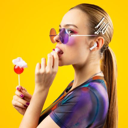 Niceboy Beans 4 - Vezeték nélküli fülhallgató 300 mAh + 2x 35 mAh IPX4 fehér