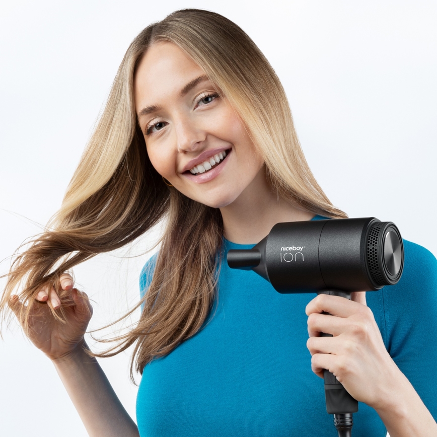 Niceboy ION AirSonic STAR - Hajszárító 2100W/230V fekete