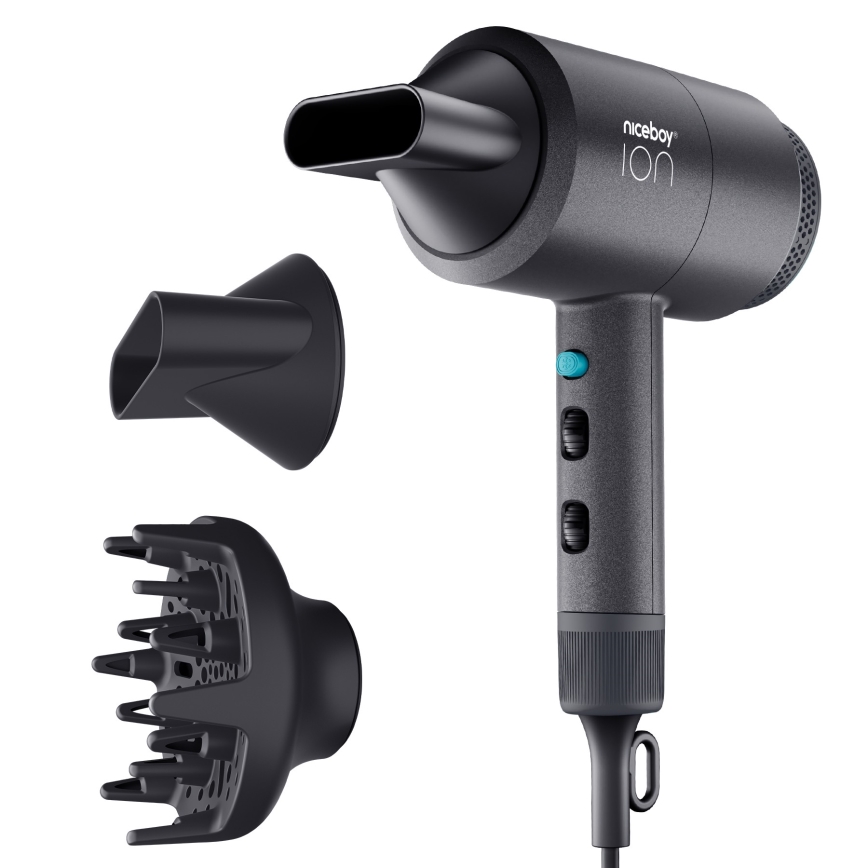 Niceboy ION AirSonic STAR - Hajszárító 2100W/230V fekete