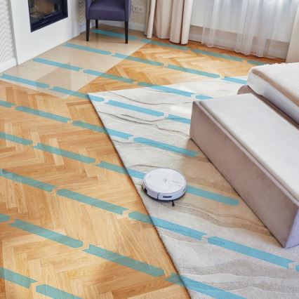 Niceboy ION Charles i4 - Intelligens robotporszívó 2in1 4400 mAh Wi-Fi fehér + távirányítás