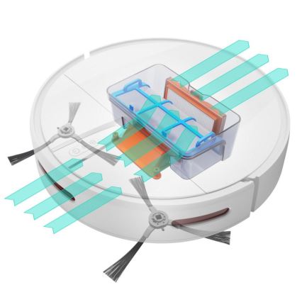 Niceboy ION Charles i4 - Intelligens robotporszívó 2in1 4400 mAh Wi-Fi fehér + távirányítás