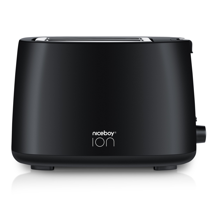 Niceboy ION Cruncher C1 - Kenyérpirító két lyukkal és pörkölővel 750W/230V fekete
