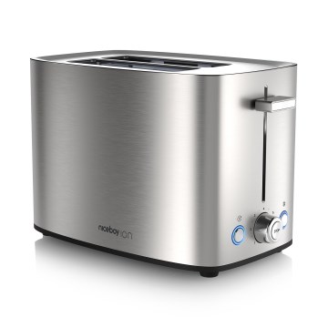 Niceboy ION Cruncher C4 - Kenyérpirító két lyukkal és pörkölővel 850W/230V rozsdamentes