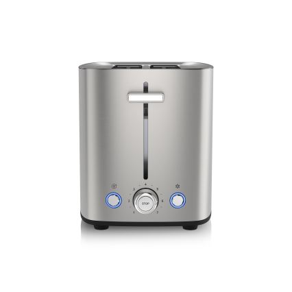 Niceboy ION Cruncher C4 - Kenyérpirító két lyukkal és pörkölővel 850W/230V rozsdamentes