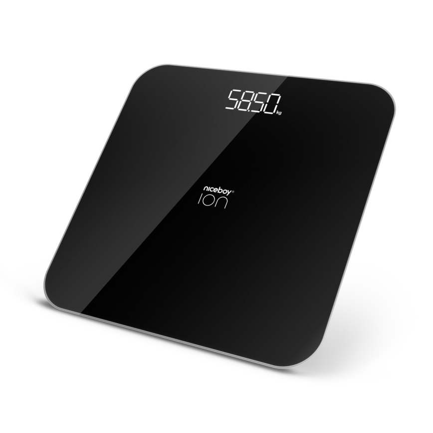 Niceboy ION FitScale - Digitális személyi mérleg 3xAAA fekete