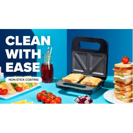 Niceboy ION Snacker S1 - Szendvics készítő 750W/230V matt króm/fekete