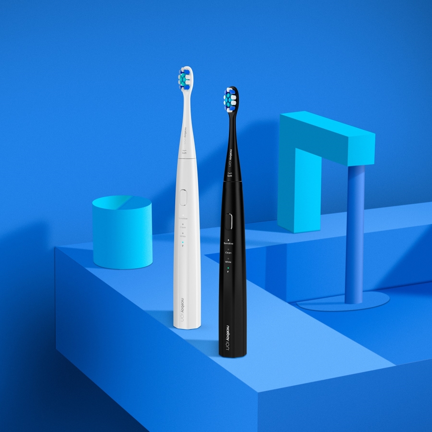 Niceboy ION Sonic Lite - Szónikus fogkefe 500 mAh IPX7 fehér