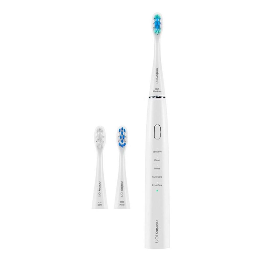 Niceboy ION Sonic - Szónikus fogkefe 800 mAh IPX7 fehér