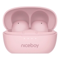 Niceboy Podsie 4 POP - vezeték nélküli fülhallgatók 400 mAh + 2x 40 mAh IPX4 rózsaszín