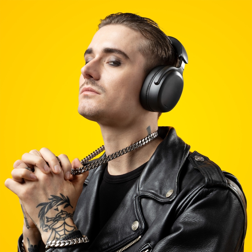 Niceboy Sora - Vezeték nélküli mikrofonos fejhallgató 250 mAh IPX4 fekete