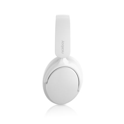 Niceboy Stellar - Vezetélk nélküli fejhallgató mikrofonnal és ANC-vel 400 mAh IPX4 fehér