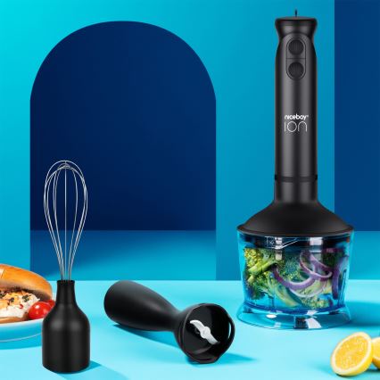 Niceboy Twister T1 Set - Rúdmixer tartozékokkal 500W/230V fekete