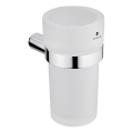 NIMCO BR 11058W-26 - Falra szerelhető fogkefe tartó BORMO matt üveg/fényezett króm