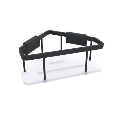 NIMCO Ki-14003-B-90 - Zuhany falipolc KIBO matt fekete/fehér