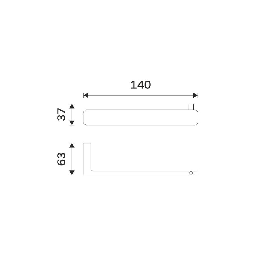 NIMCO MAC 29055-90 - MAYA WC papírtartó matt fekete