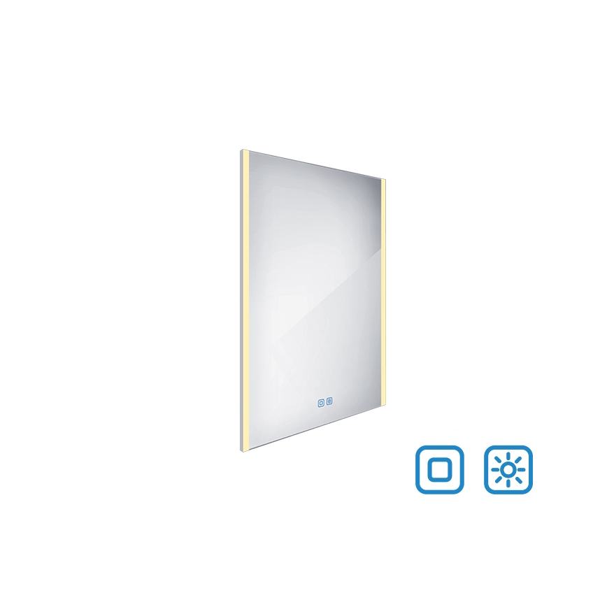 NIMCO ZP 11002VX - LED dimmelhető, háttérvilágítású fürdőszobai tükör LED/24W/230V 3000-6500K 80x60 cm IP44