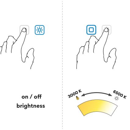 NIMCO ZP 26000RVX - LED Dimmelhetőfürdőszobai tükör megvilágításssal LED/26W/230V 3000-6500K átm. 60 cm IP44
