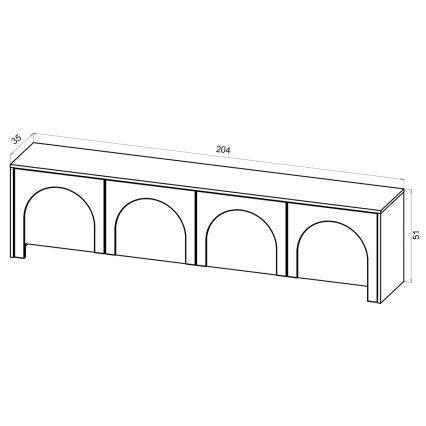 NIO fehér TV-állvány