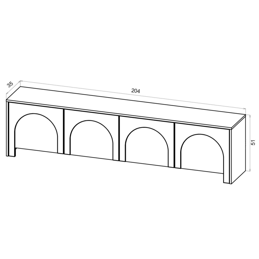 NIO kasmír/bézs tévéasztal