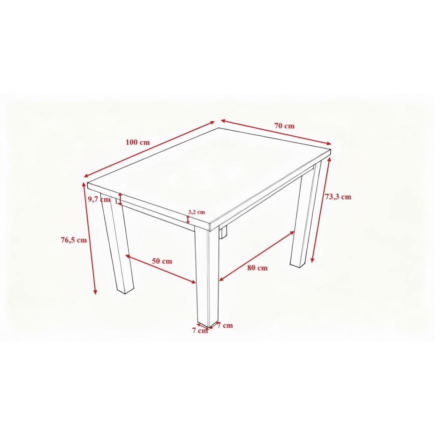 NOAH étkezőasztal tölgyből